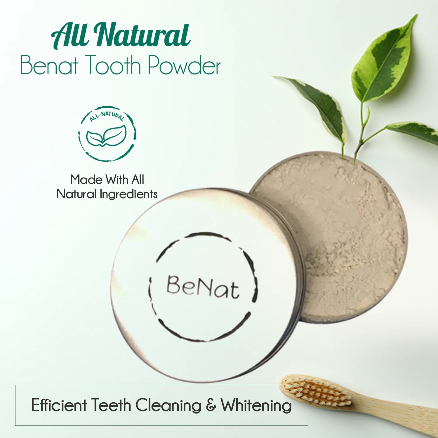 Natural Whitening Tooth Powder | Fluoride-Free & Zero Waste