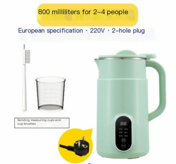 Nut Milk Maker Watermelon Automatic Nut Milk Blender for Picnic Home Camping Beige 1500ml