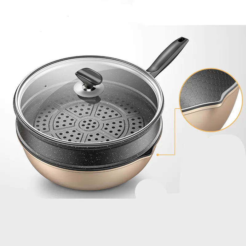 Honeycomb Wok for Induction and Gas Cooking