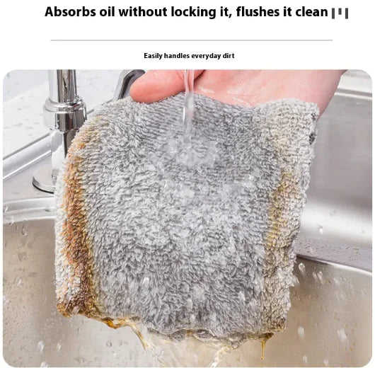 Bamboo Charcoal Absorbent Cleaning Rag