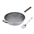 Premium Stainless Steel 32cm/34cm Non-Stick family feast Culinary Wok
