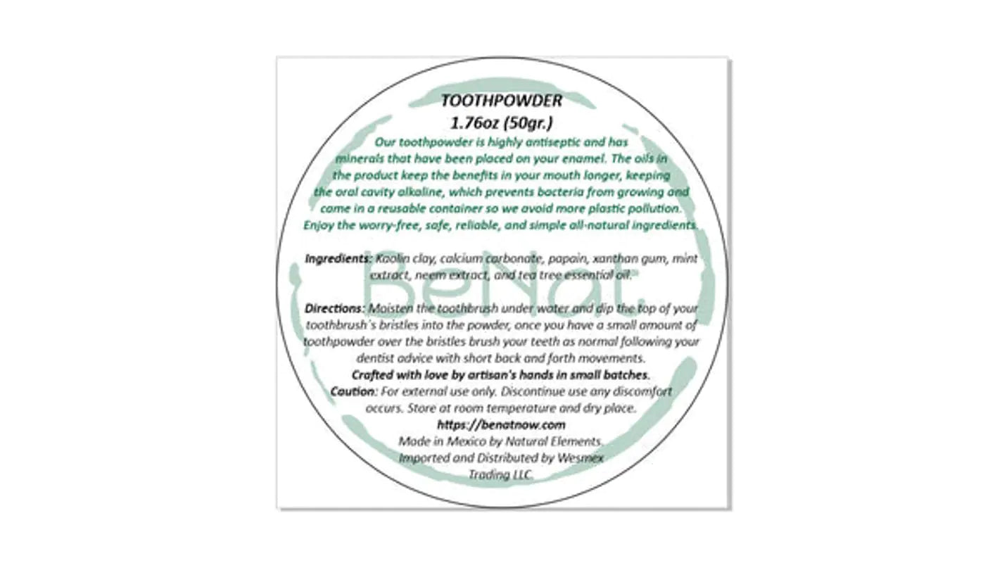 Natural Whitening Tooth Powder | Fluoride-Free & Zero Waste