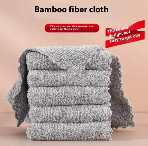 Bamboo Charcoal Absorbent Cleaning Rag