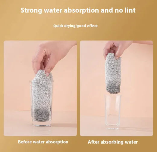 Bamboo Charcoal Absorbent Cleaning Rag