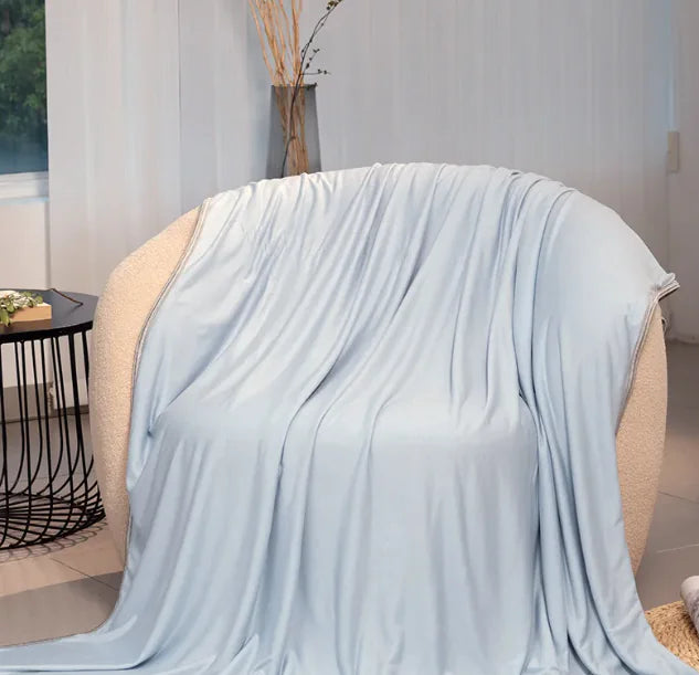 Elegant Bamboo-Infused Cooling Blanket